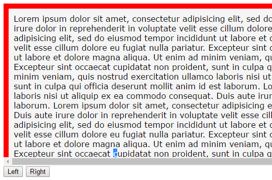 jQuery xscroll